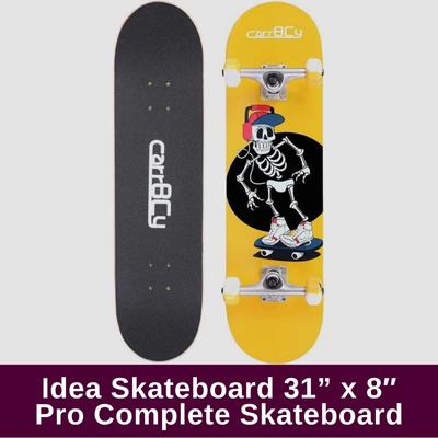 Idea Skateboard 31” x 8″ Pro Complete Skateboard