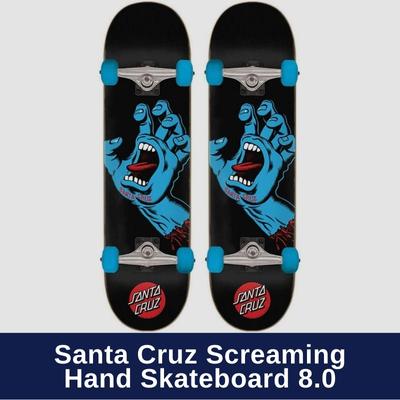 Santa Cruz Screaming Hand Skateboard 8.0