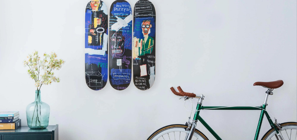 How to Hang Skateboard on Wall